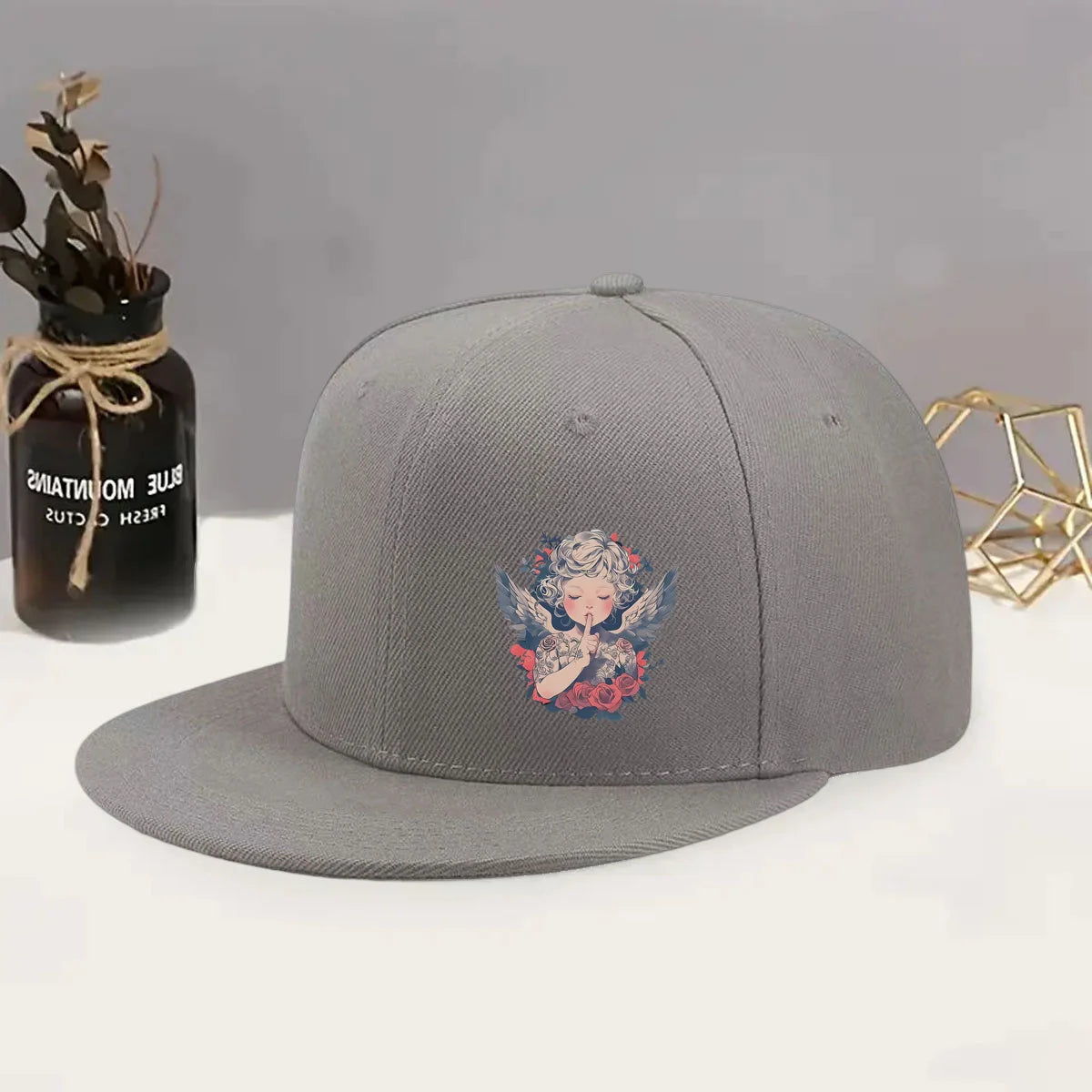 Angel Shh Snapback Cap
