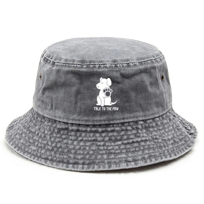 Bucket Hat Vintage Fishing Hat For Dog Owners Sun Protection