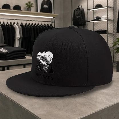 Unisex Bass Fishing Print Duckbill Cap