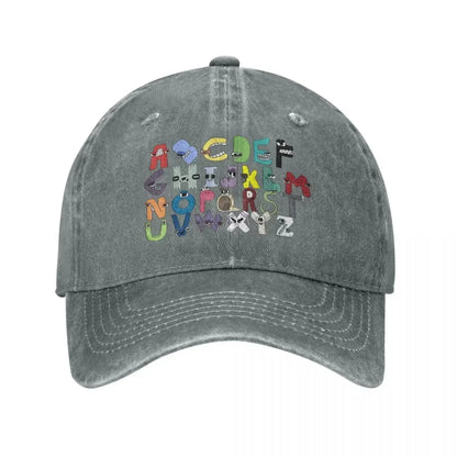 Villain ABC Letter Distressed Washed Baseball Cap