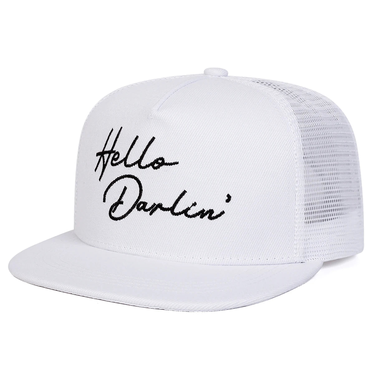 Hello Darlin Embroidery Casual Snapback Cap