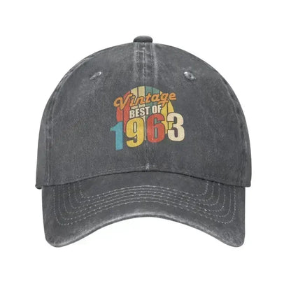 Best Of 1963 60th Birthday Vintage Baseball Cap