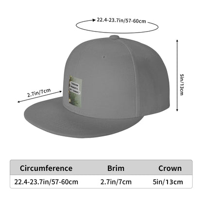 Cherish Moments Not Things Flat Brim Snapback Cap