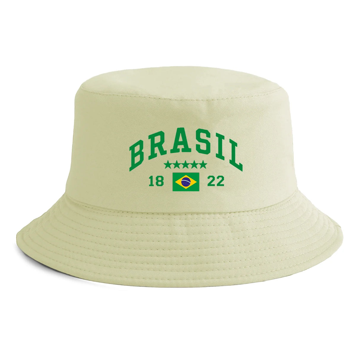 Unisex Brasil Flag Print Bucket Hat