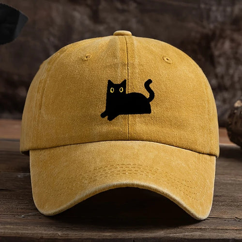 Black Cat Fishing Baseball Cap