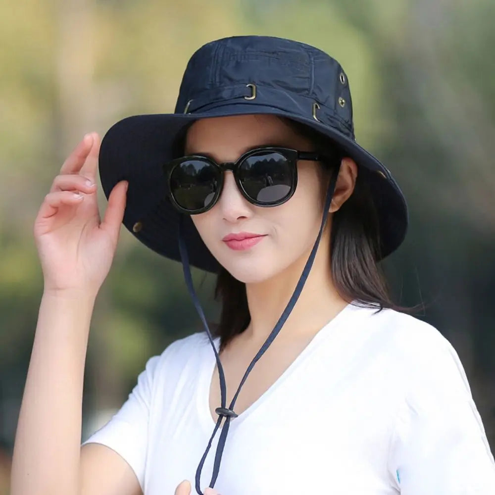 Wide Brim UV Protection Waterproof Bucket Hat