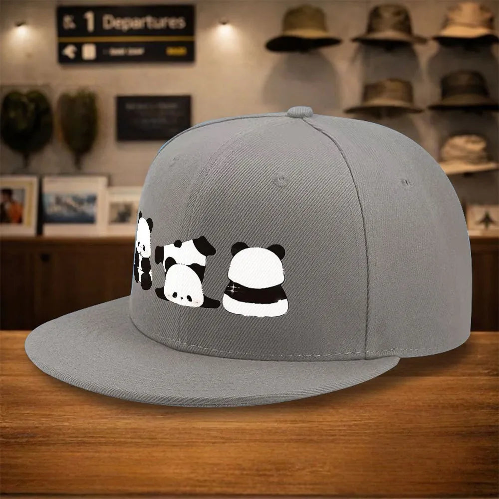 Cute Panda Group Snapback Cap