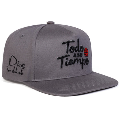 TODO A SU TIEMPO Embroidery Casual Snapback Cap