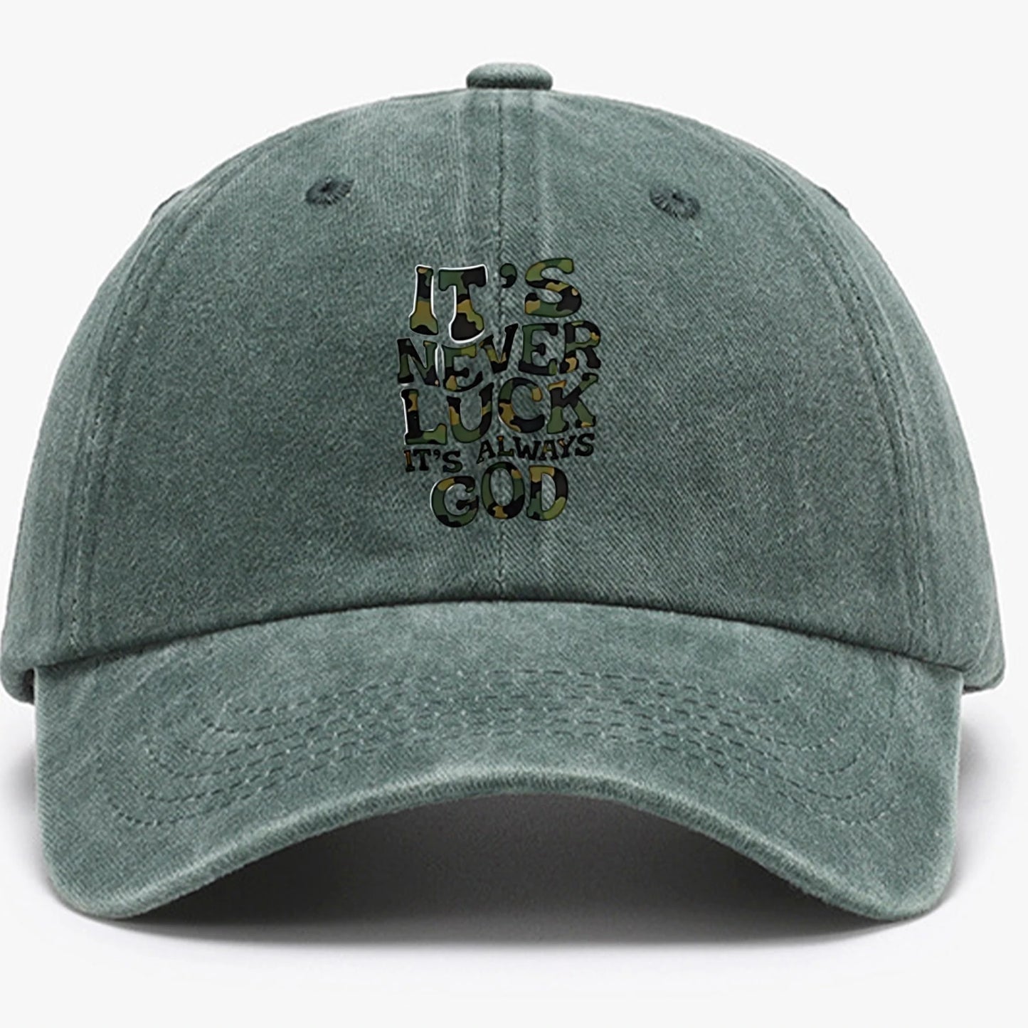Camouflage Letter Outdoor Baseball Cap