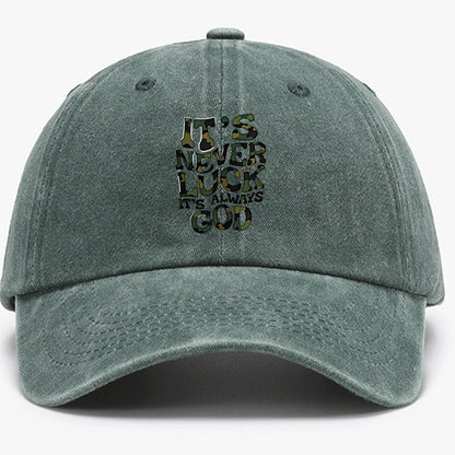 Camouflage Letter Outdoor Baseball Cap