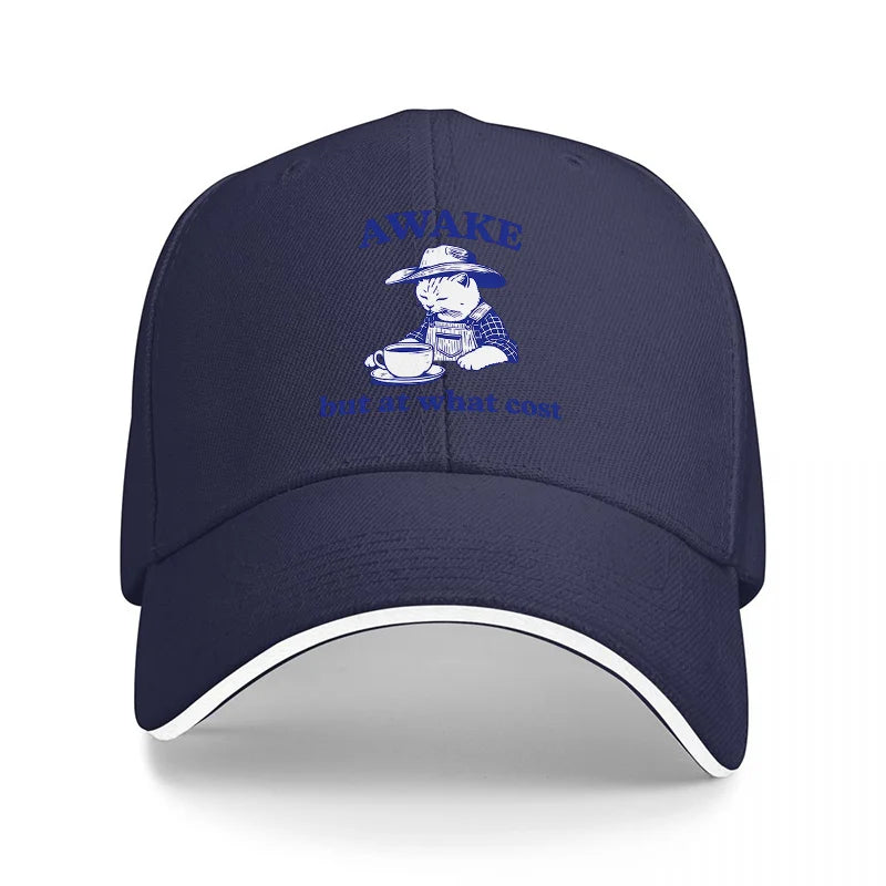 Awake But At What Cost Baseball Cap