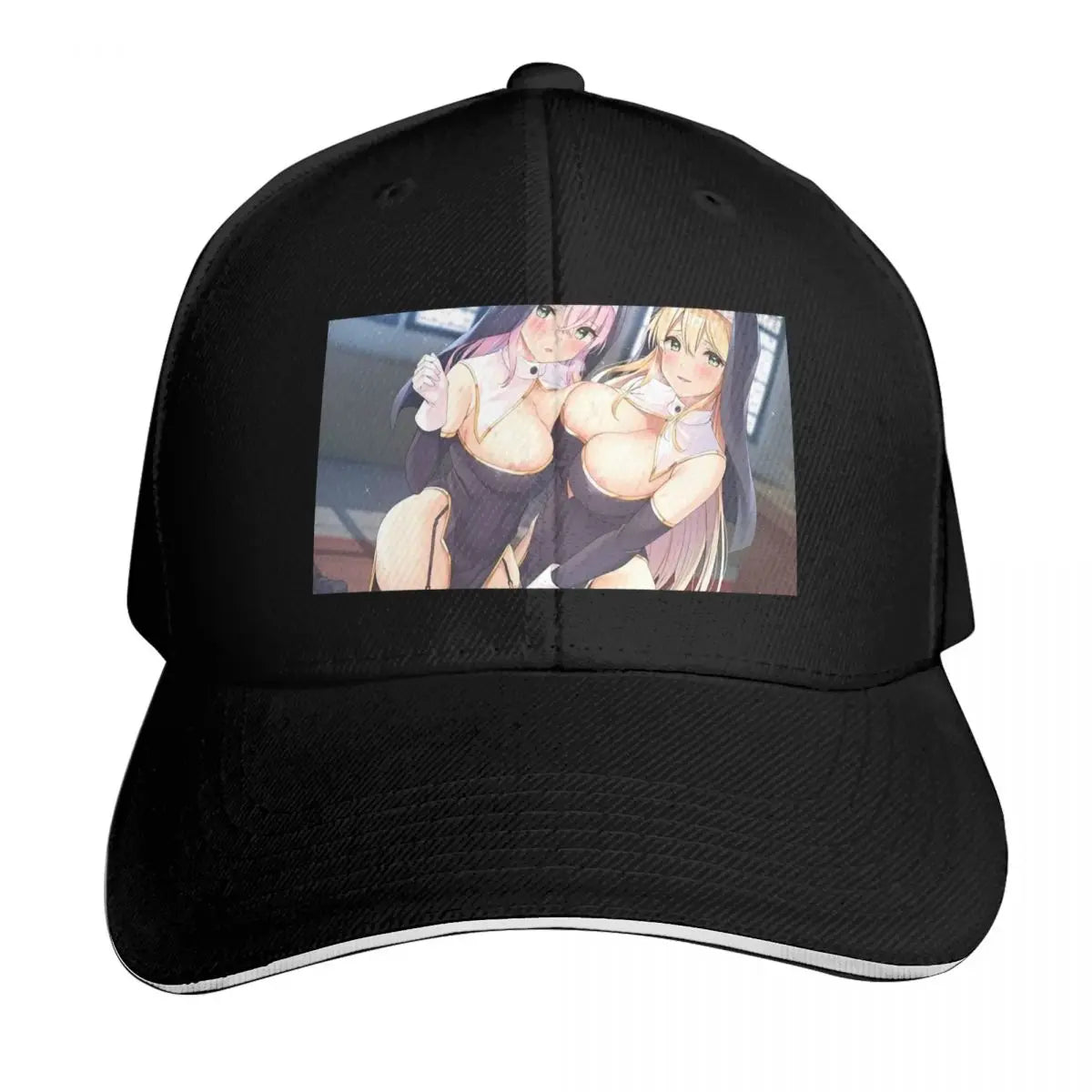 Anime Girl Poster Adjustable Curved Brim Baseball Cap