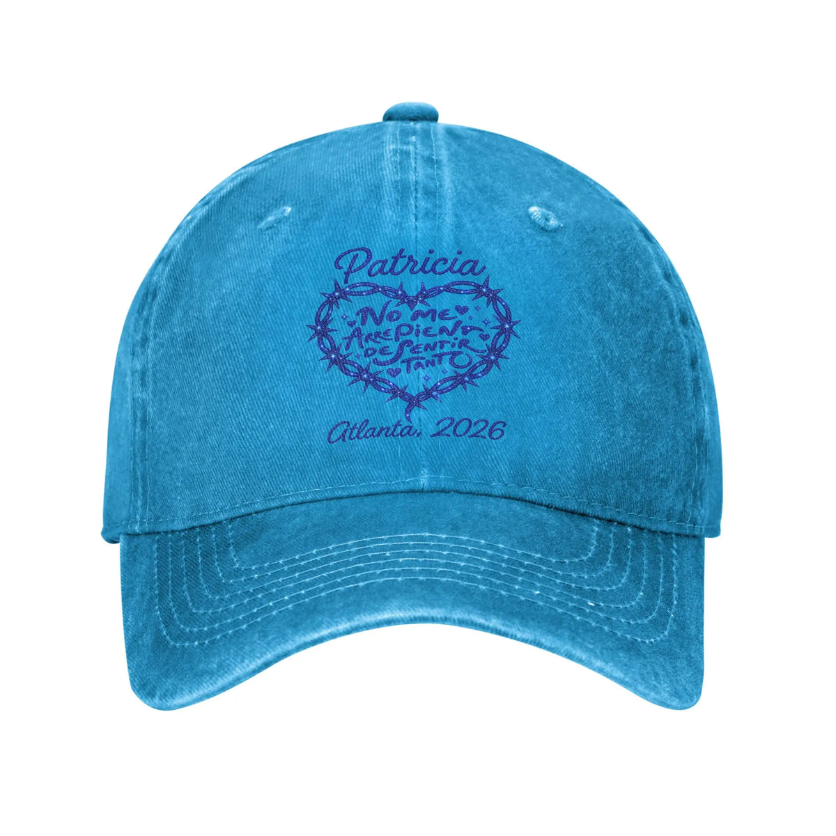 K-Karoled NMADST New Album Distressed Denim Baseball Cap