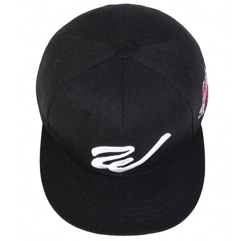 Unisex W Letter Embroidered Snapback Cap