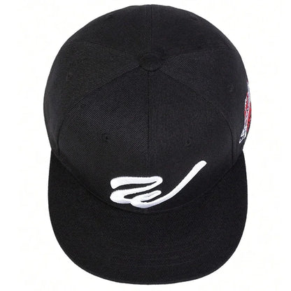 Unisex W Letter Embroidered Snapback Cap