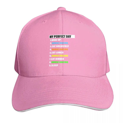 My Perfect Horse Racing Day Baseball Cap