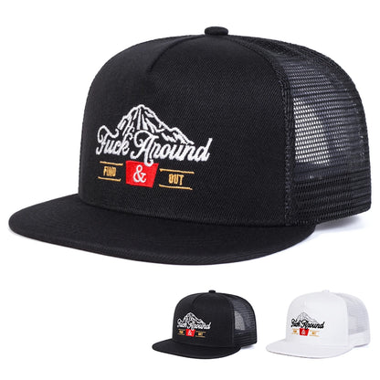 ANOUND Embroidery Sports Casual Snapback Cap