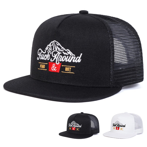 ANOUND Embroidery Sports Casual Snapback Cap