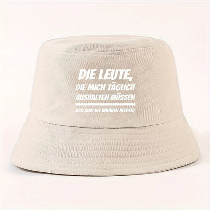 Bold Underline Text Bucket Hat