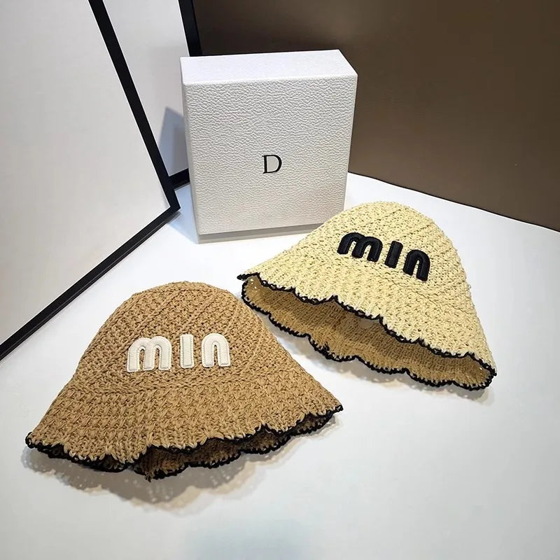 New Designer Handmade High Quality Letter Bucket Hats