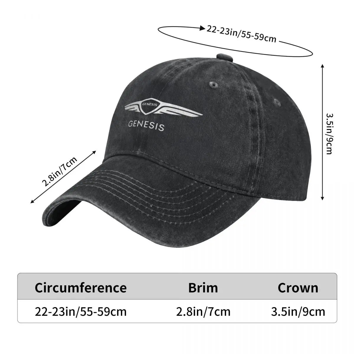 Genesis Fashion Baseball Cap Peaked Cap Men's Hat Women's Cap