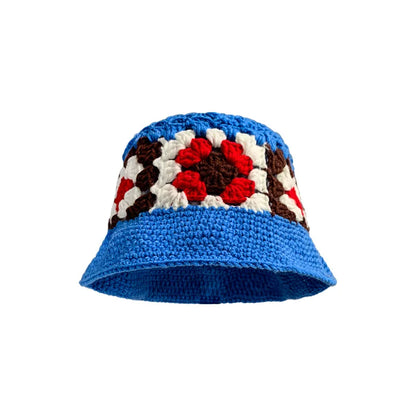 Women's Hollow Flower Crochet Bucket Hat
