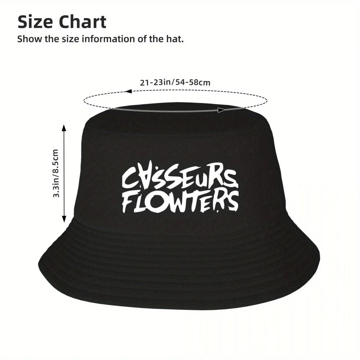 Casseurs Flowters Logo White Bucket Hat