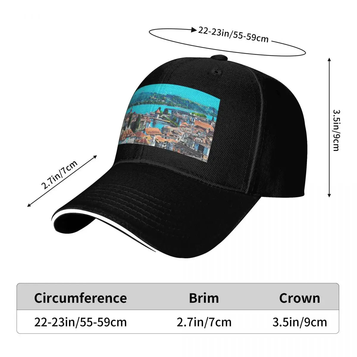 Lucerne Quick Dry Contrast Baseball Cap