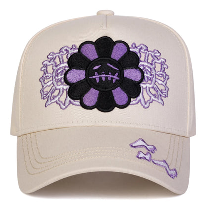 Sunflower Embroidery Casual Sports Baseball Cap