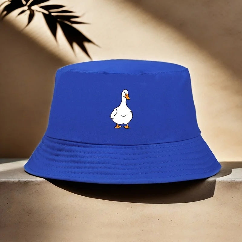 Unique Duck Print Creative Outdoor Bucket Hat
