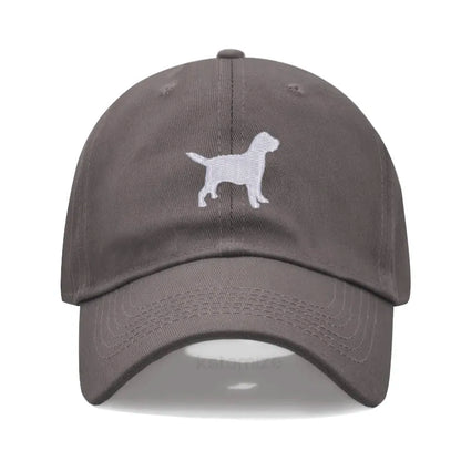 Dog Embroidered Soft Cotton Baseball Cap