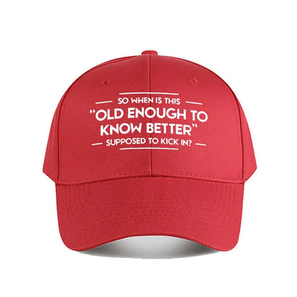 Funny Quote Snapback Baseball Cap