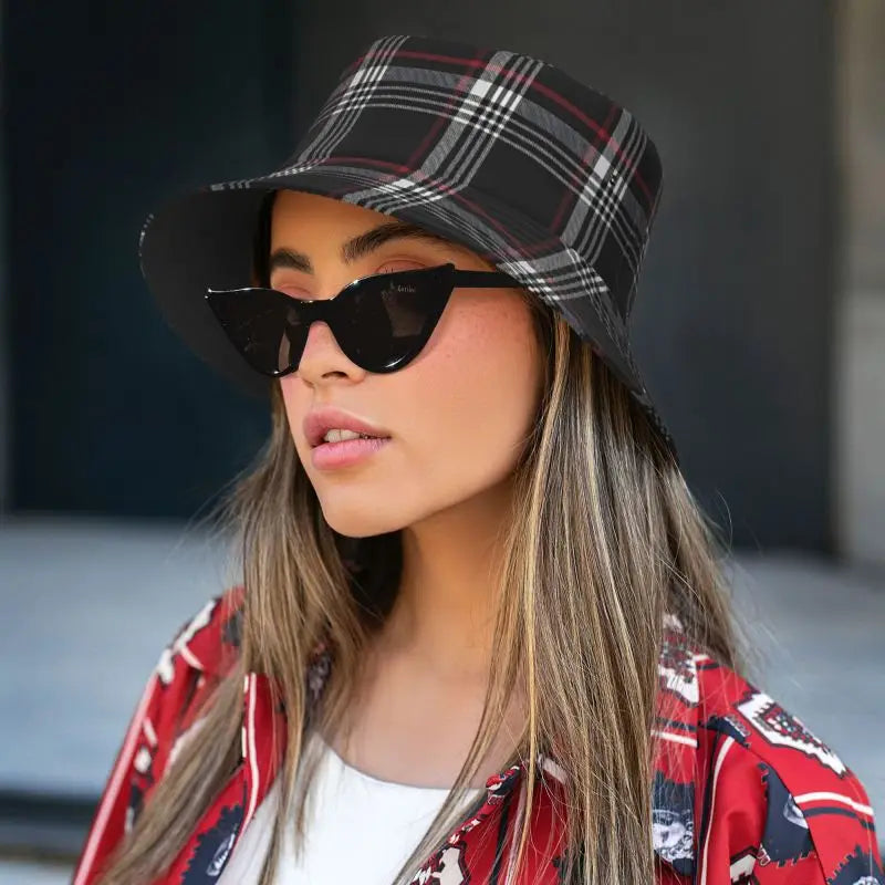 Custom Tartan Bucket Hat Sun Beach Packable Fisherman Cap