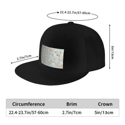 Fashion City Pattern Snapback Cap