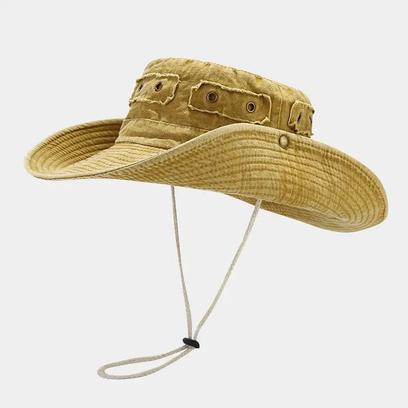 Four Seasons Cotton Solid Bucket Hat