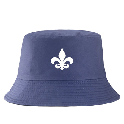 Fleur De Lis Cotton Bucket Hat