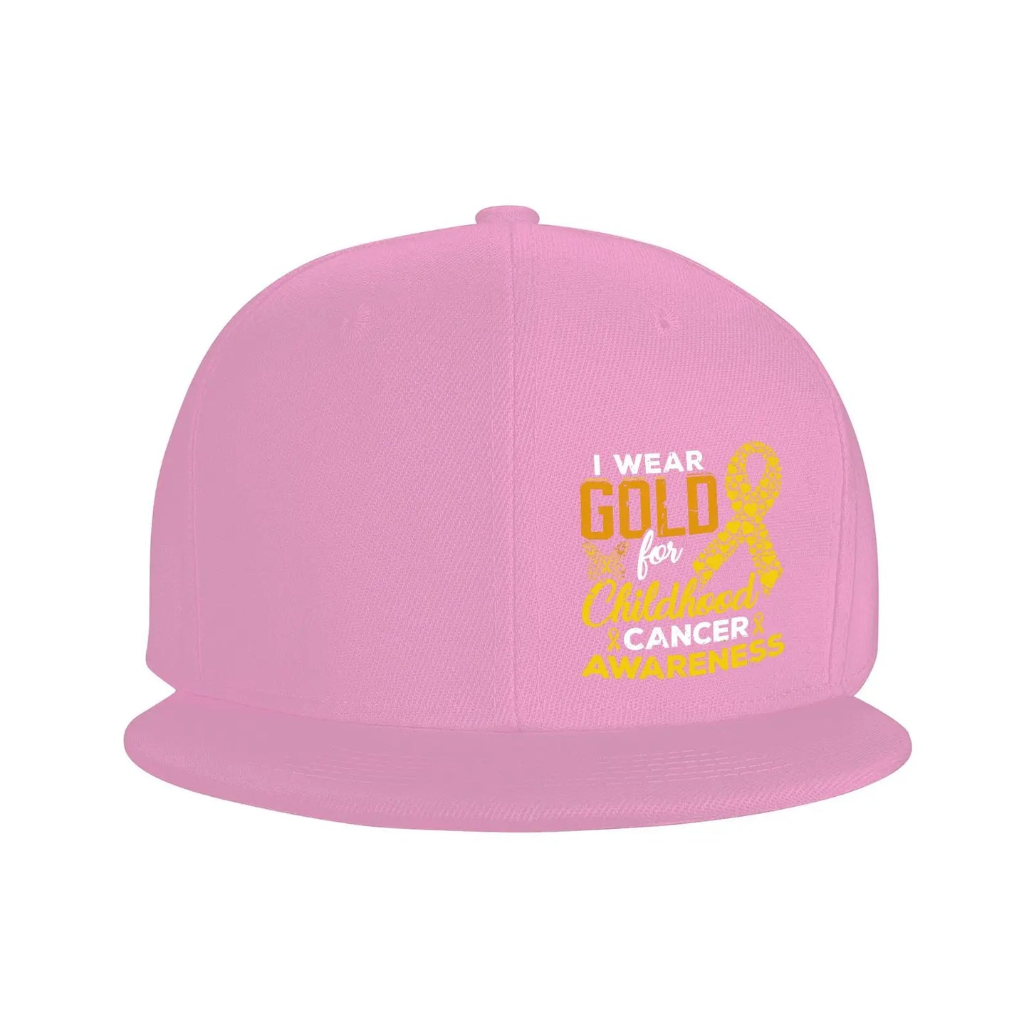 Childhood Cancer Awareness Golden Snapback Cap Hat