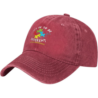 Autism Awareness It's Okay To Be Different Baseball Cap