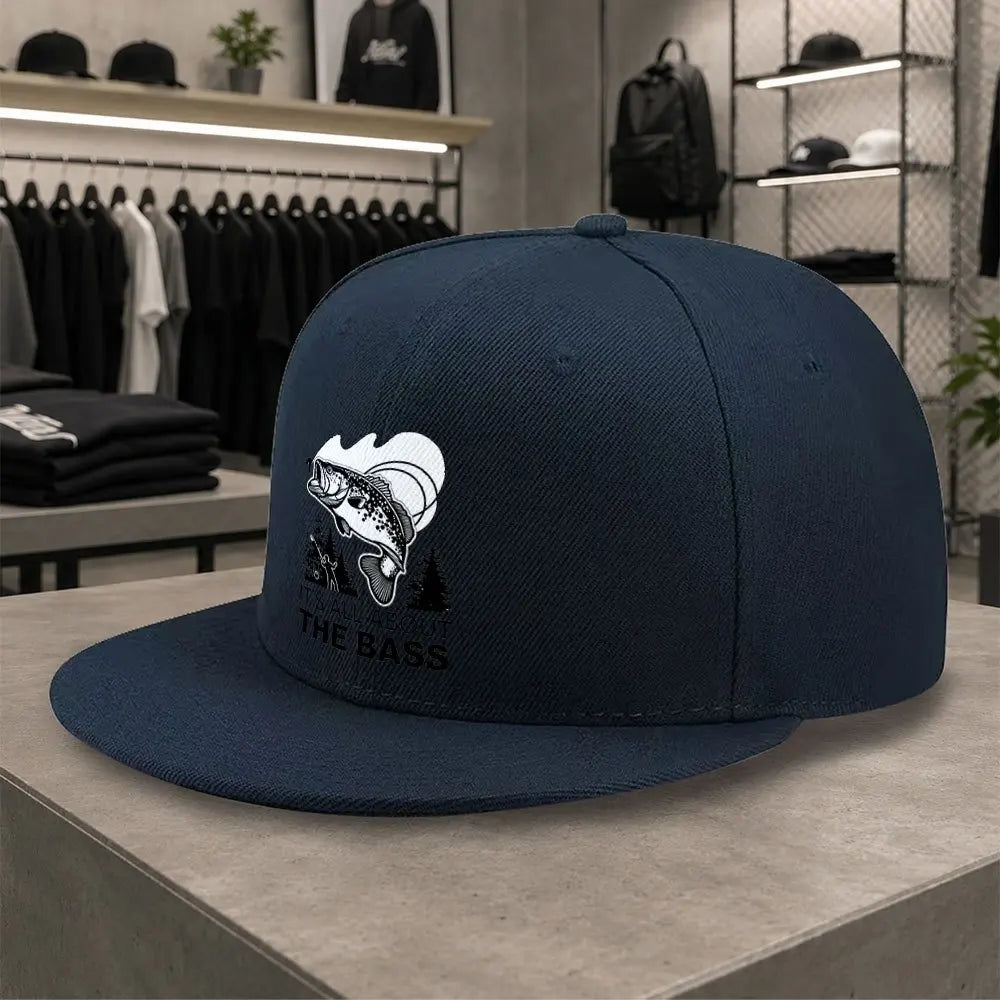 Unisex Bass Fishing Print Duckbill Cap