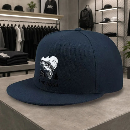 Unisex Bass Fishing Print Duckbill Cap