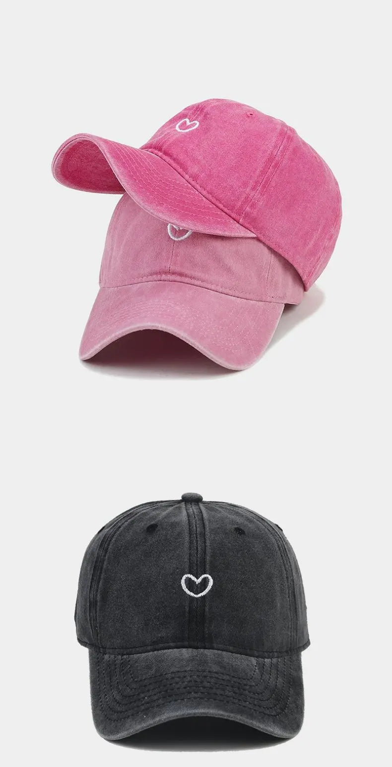 Hat New For Women Men Washed Cotton Baseball Cap Soft Top