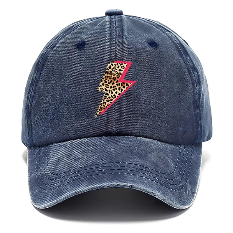 Leopard Lightning Adjustable Baseball Cap