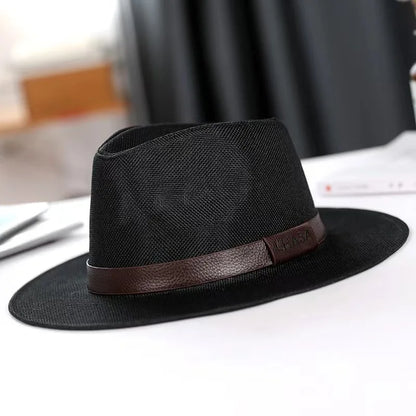 Summer Hat Men's Linen Sun Visor Panama