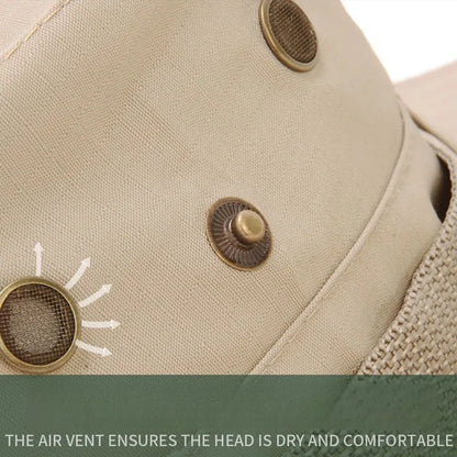 Korean Camouflage Wide Brim Outdoor Bucket Hat