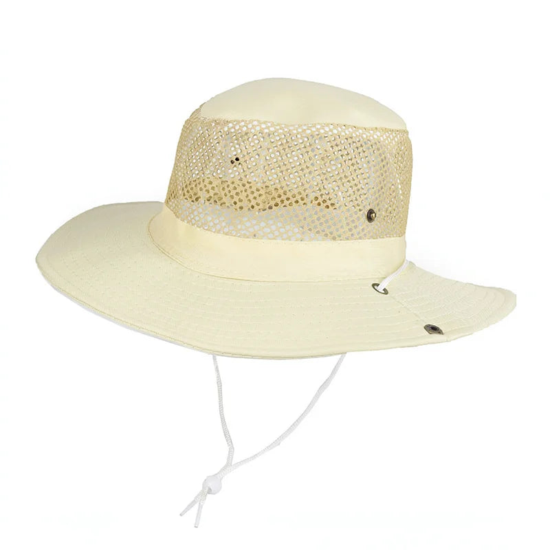 Foldable Mesh Wide Brim Fishing Bucket Hat