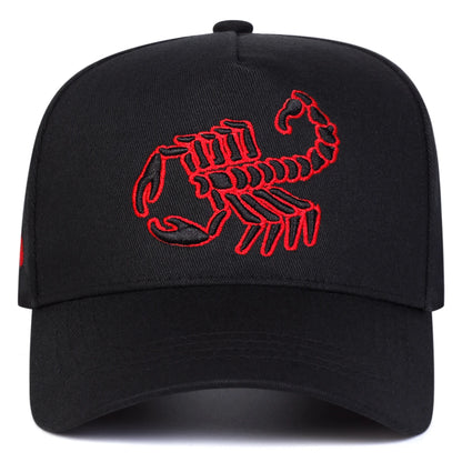 Unisex Scorpion Embroidery Baseball Caps Spring Autumn Outdoor