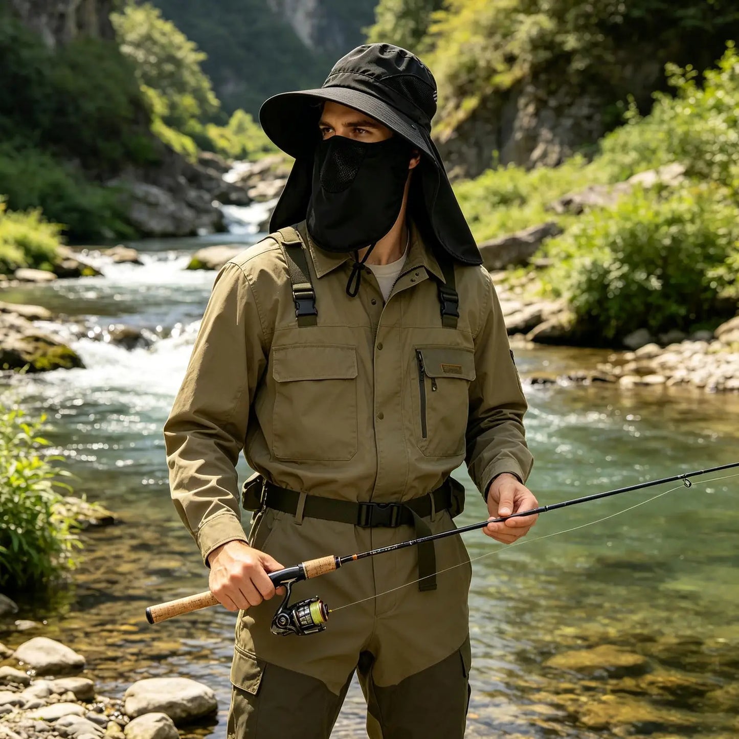UPF 50 Breathable Adjustable Lightweight Fishing Hat