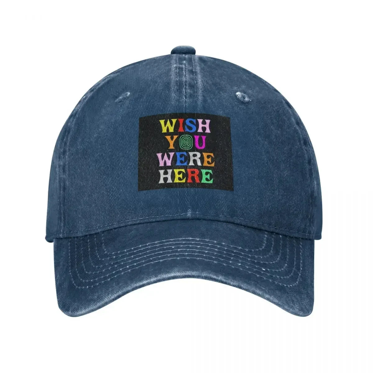 Wish U Were Here Vintage Graphic Baseball Cap
