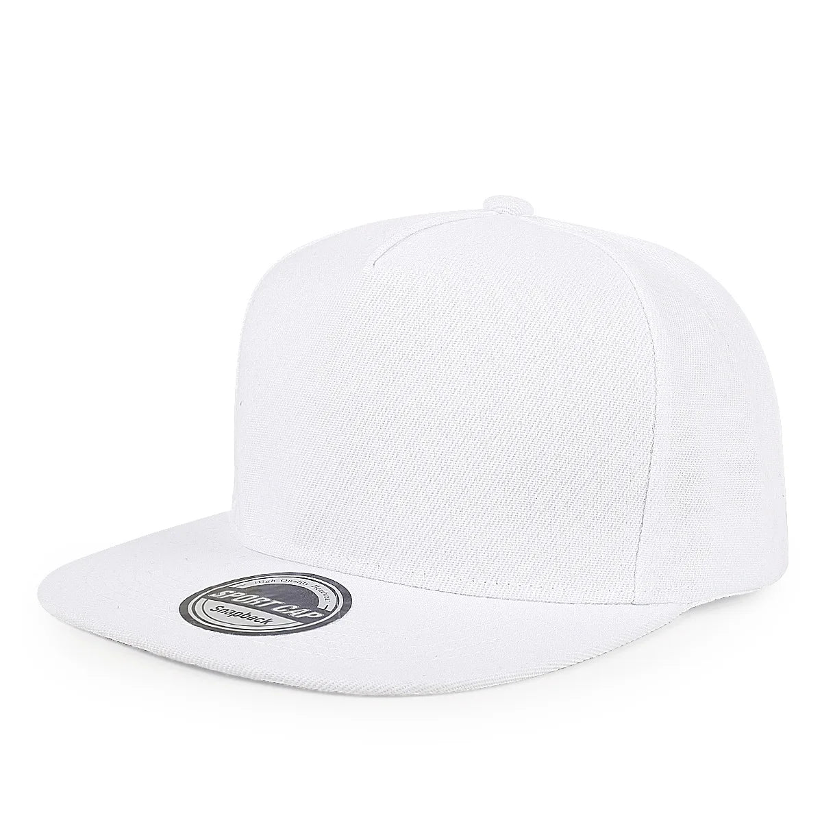 Custom Logo Five Panel Flat Brim Snapback Cap