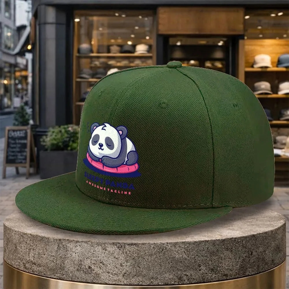 Sleepy Panda Snapback Cap